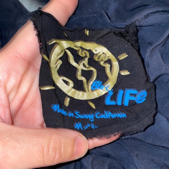 Blue Life Scarf Dress in Blue/White Tie Dye SZ M/L EUC - Picture 7 of 8